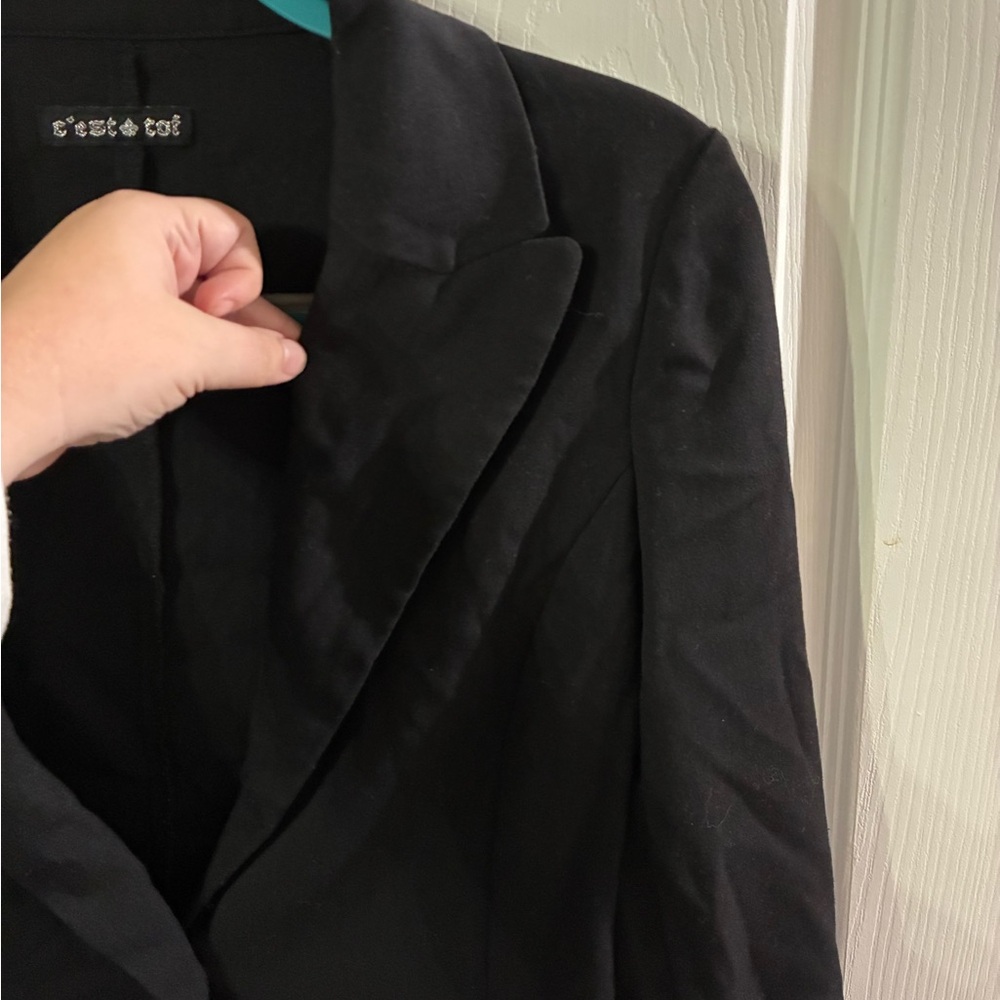 C’est Toi Women’s Medium Black Blazer - Picture 3 of 9